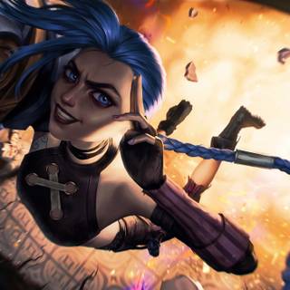 Jinx Arcane 4k wallpaper