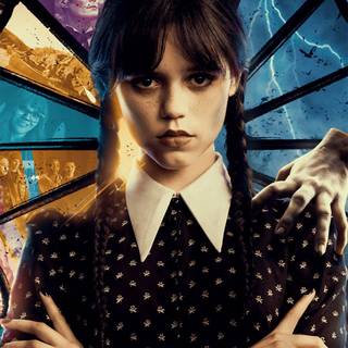 Wednesday Addams phone wallpaper