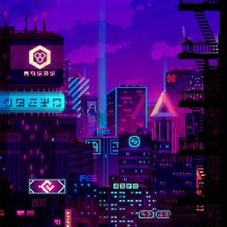 iPhone pixel wallpaper