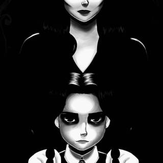 Wednesday Addams phone wallpaper