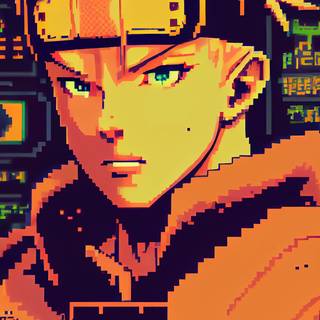 iPhone pixel wallpaper