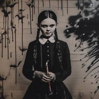Wednesday Addams phone wallpaper