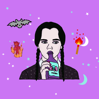 Wednesday Addams phone wallpaper