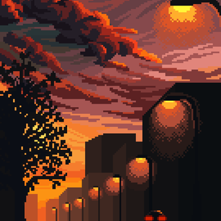 iPhone pixel wallpaper