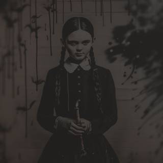 Wednesday Addams phone wallpaper