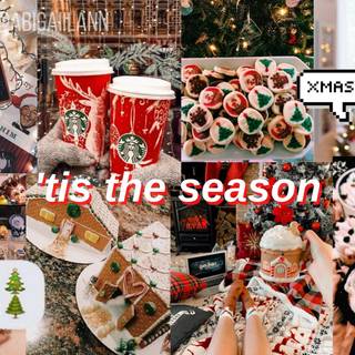 Preppy Xmas wallpaper