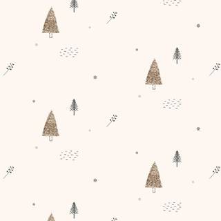 Christmas beige minimalistic wallpaper