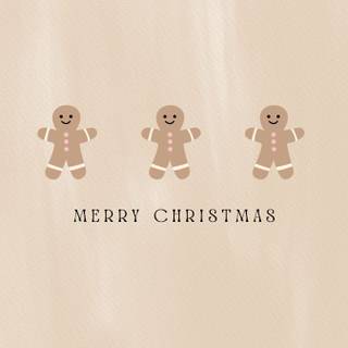 Christmas beige minimalistic wallpaper