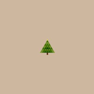 Christmas beige minimalistic wallpaper