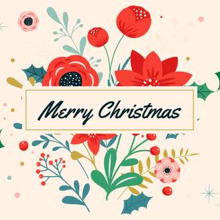 Christmas beige minimalistic wallpaper