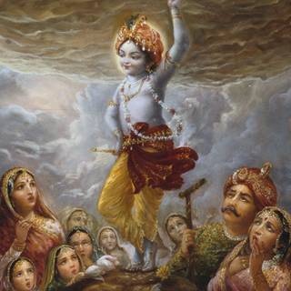 Krishna Govardhan wallpaper