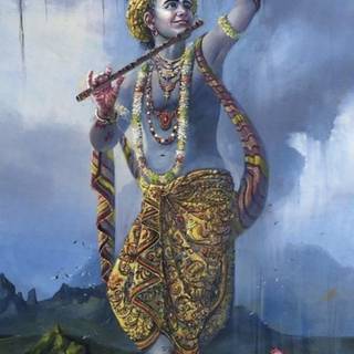 Krishna Govardhan wallpaper
