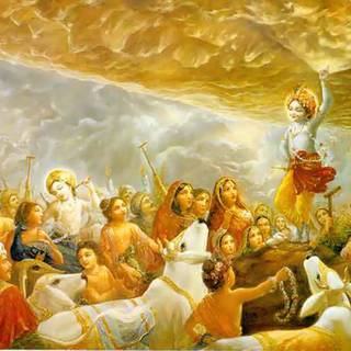 Krishna Govardhan wallpaper