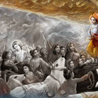 Krishna Govardhan wallpaper