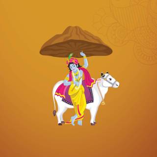 Krishna Govardhan wallpaper