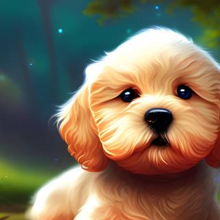Magic Puppy wallpaper