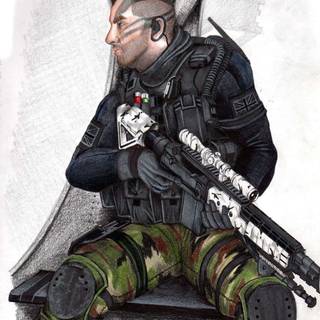 Soap Mactavish iPhone wallpaper