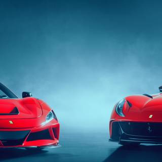 Car dual monitor wallpaper