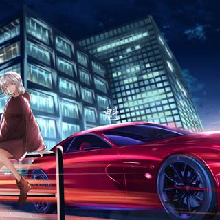 Dual monitor car wallpaper