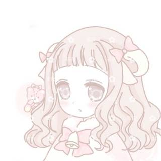 Cute anime girl sketch wallpaper