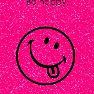 Pink smile wallpaper