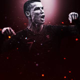 CR7 face wallpaper