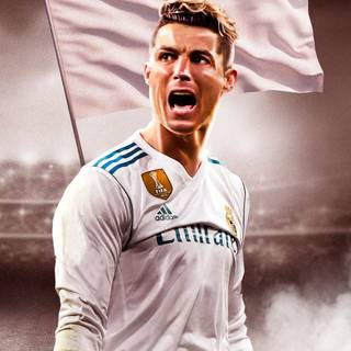 CR7 face wallpaper