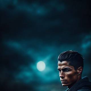 CR7 face wallpaper