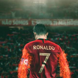 CR7 face wallpaper
