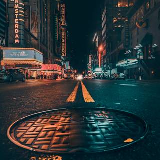 Late night city wallpaper