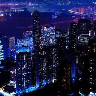Late night city wallpaper