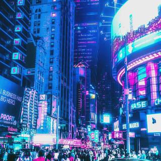 Late night city wallpaper