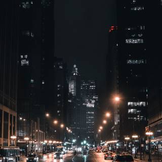 Late night city wallpaper