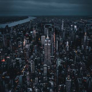 Late night city wallpaper