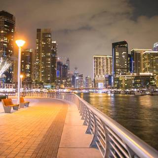 Late night city wallpaper