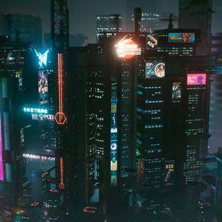 Late night city wallpaper