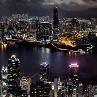 Late night city wallpaper