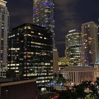 Late night city wallpaper