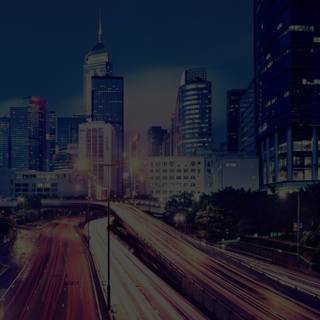 Late night city wallpaper