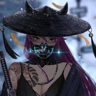 Lady samurai wallpaper