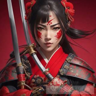 Lady samurai wallpaper