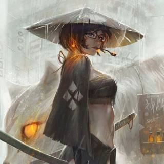 Lady samurai wallpaper