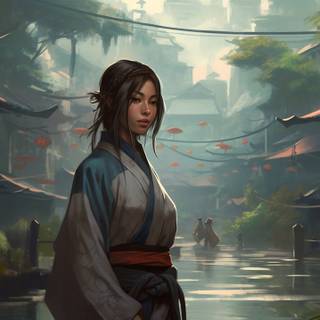 Lady samurai wallpaper