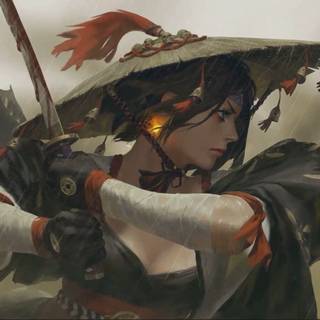 Lady samurai wallpaper