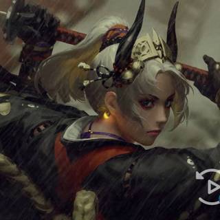 Lady samurai wallpaper