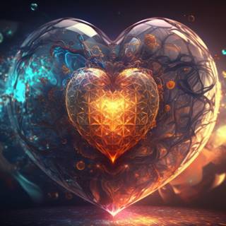 Glowing 4k wallpaper