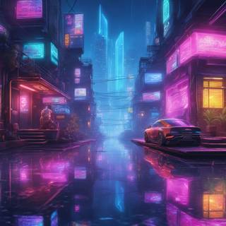 Ultra realistic Cyberpunk wallpaper