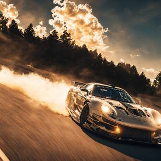 Car race 4k wallpaper