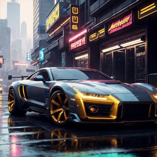 Ultra realistic Cyberpunk wallpaper