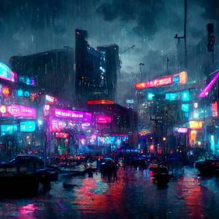Ultra realistic Cyberpunk wallpaper
